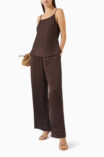 Elliot Cami Top  in Charmeuse-silk