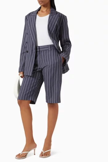 Lucian Pinstripe Shorts