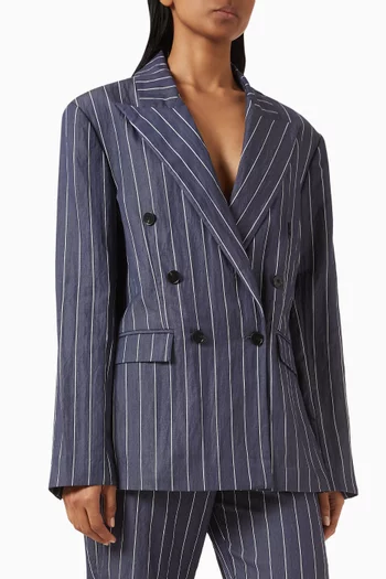Santos Pinstripe Blazer