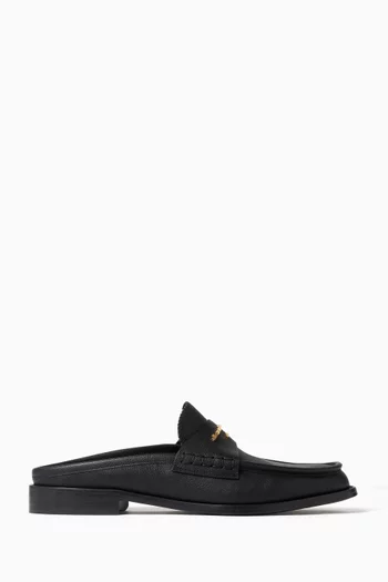 Carter Backless Loafers in Leather