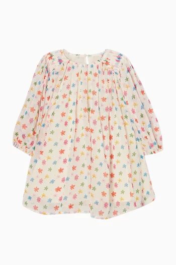 Star Printed Dress & Matching Bloomers