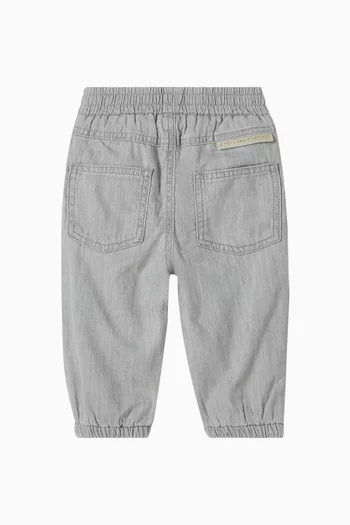 Graphic-print Jeans in Denim