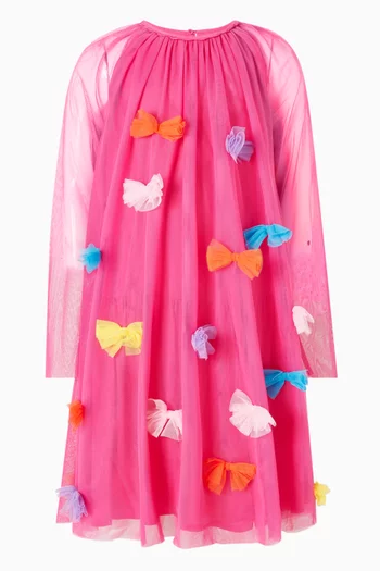 Bow Decorated Dress in Tulle