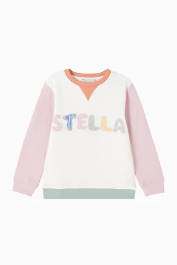 Colourblock Sweatshirt in Organic Cotton