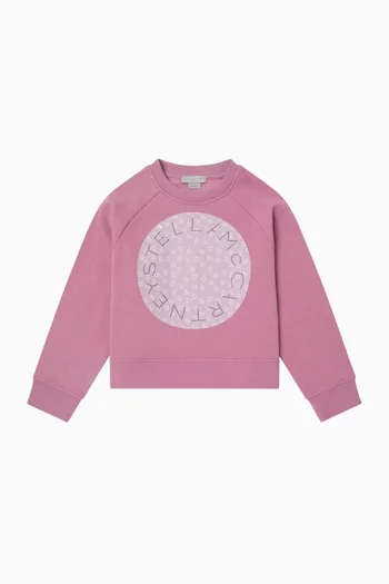 Pop Logo Sweatshirt in Organic Cotton