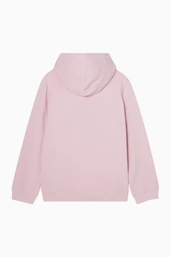 Patch Logo Hoodie in Cotton-blend