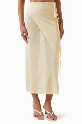 Alsen Thin Knit Wrap Skirt