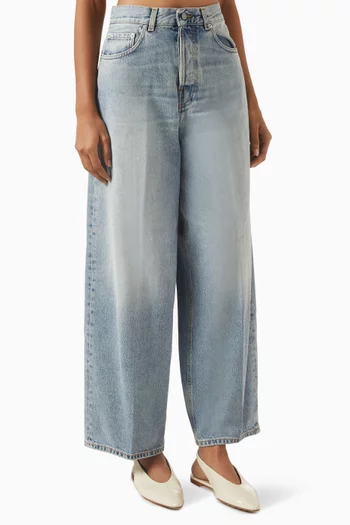 Bethany Wide-leg Jeans in Denim