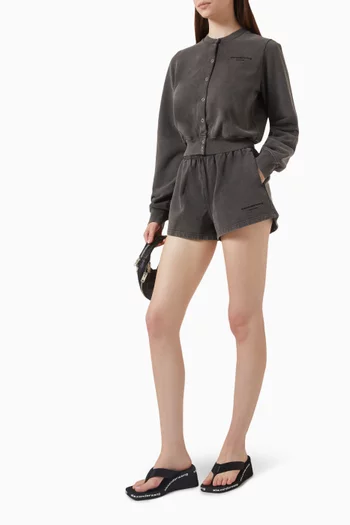 Running Shorts in Cotton-terry