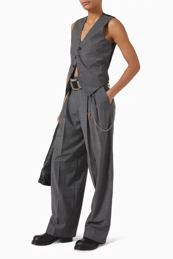 Chain Pants in Wool Blend