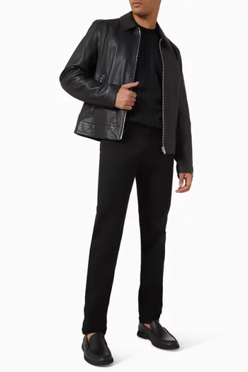 Zip Jacket in Leather
