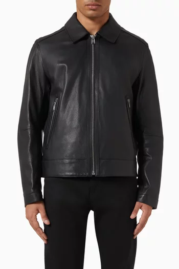 Zip Jacket in Leather