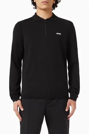 Logo Sweater in Cotton-knit