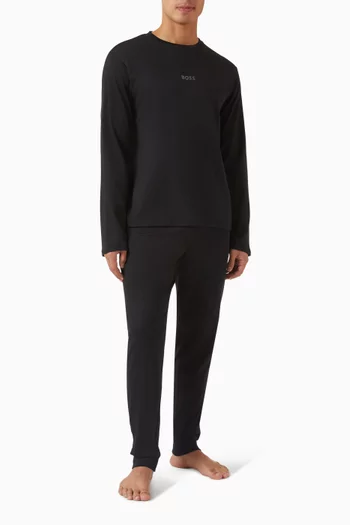 Monogram Pyjama Set in Cotton