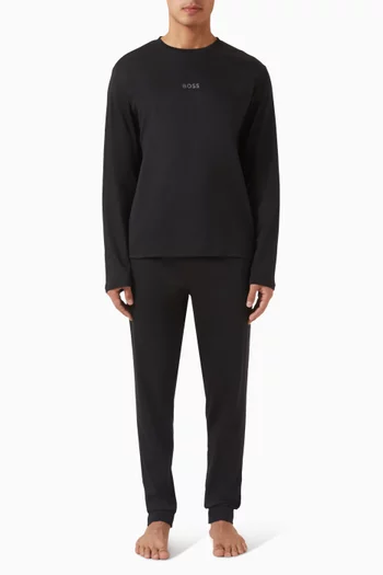 Monogram Pyjama Set in Cotton