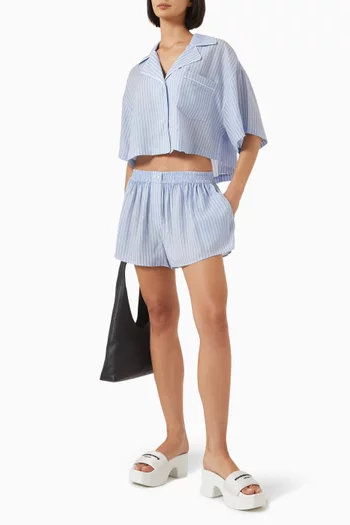 Striped Boxer Shorts in Lyocell