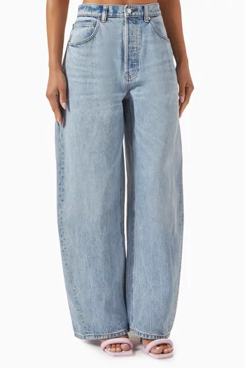 Blow-up Mid-rise Jeans in Denim