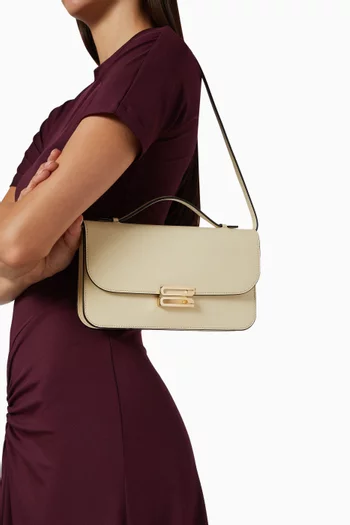 Midi Dorian Pochette Bag in Leather