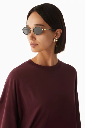 نظارة شمسية ريا بإطار أسيتات ومعدن