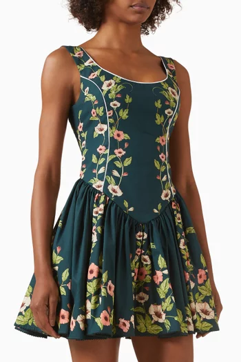 Pluma Mosquetero Mini Dress in Cotton