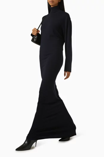 Lara Turtleneck Dress in Cashmere-wool