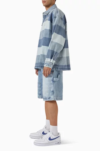 Diamonds & Dollars Shorts in Denim