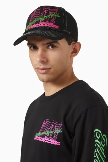 Yacht Club Trucker Cap in Mesh