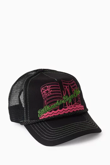 Yacht Club Trucker Cap in Mesh