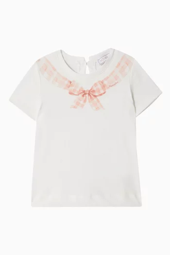 Bow T-shirt in Cotton