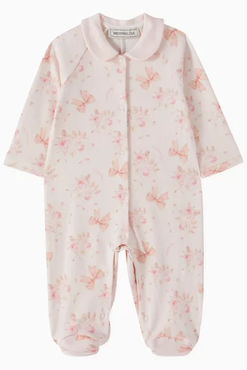 Bow & Flowers Pyjama in Cotton