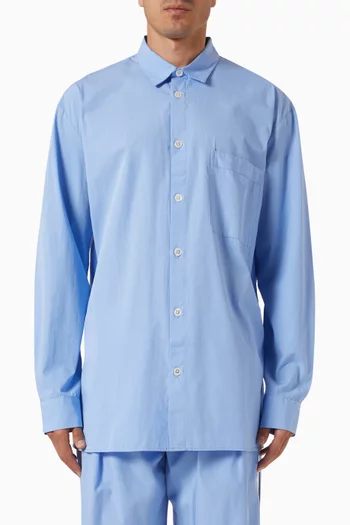 Long-sleeve Shirt in Cotton Poplin