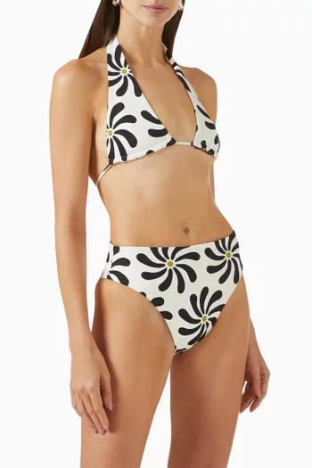 Priscila Floral-print Bikini Top