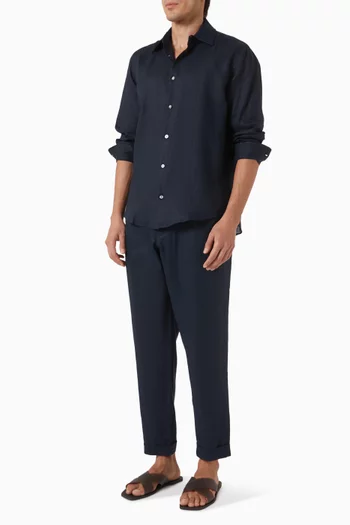Slim Pants in Linen