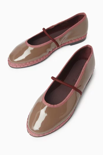Celie Ballet Flats in Patent Leather
