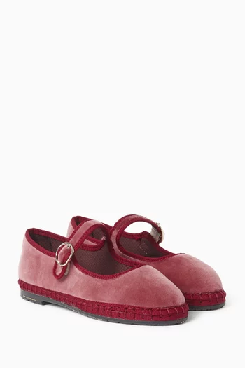 Theresa  Mary Jane Shoes in Velvet