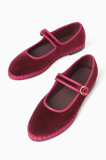 Ursula Mary Jane Shoes in Velvet