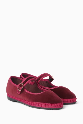 Ursula Mary Jane Shoes in Velvet