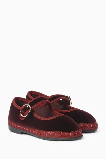 Boris Mary Jane Shoes in Velvet