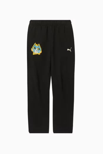 Moody Cat Sweatpants in Cotton-blend