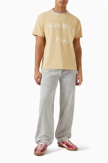 تي شيرت بطبعة قطن بوما × كيدسوبر