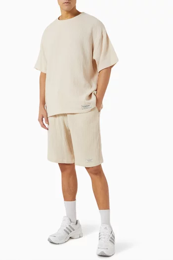 Oversized T-shirt in Crinkle-cotton