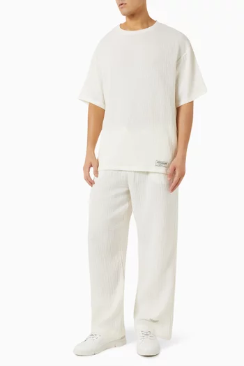 Oversized T-shirt in Crinkle-cotton