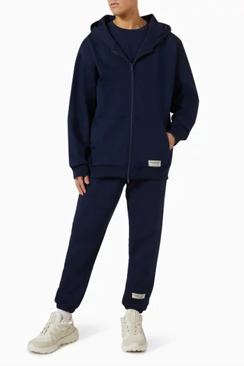 بنطال رياضي فضفاض مزيج قطن عضوي