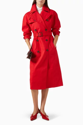 Le Trench Citta Coat in Cotton Gabardine