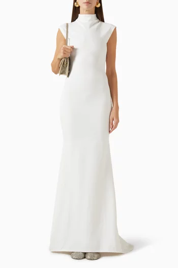 La Robe Alba Dress in Compact Crepe Jersey