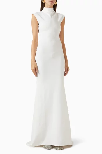La Robe Alba Dress in Compact Crepe Jersey