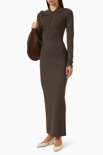 Le Robe Polo Dress in Merino-wool