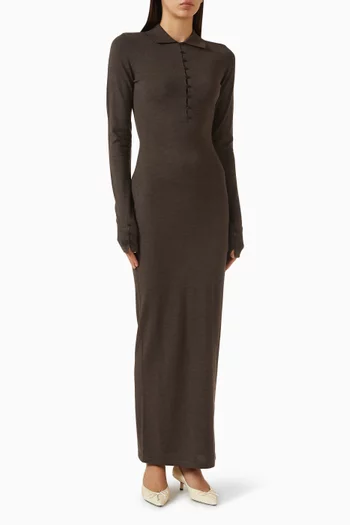 Le Robe Polo Dress in Merino-wool