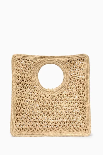 The Spiaggia Small Bag in Raffia