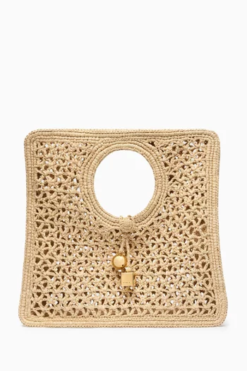The Spiaggia Small Bag in Raffia